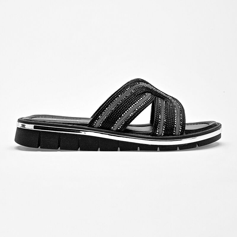 Been Class sandalia piso para mujer negro cod 1... image number null