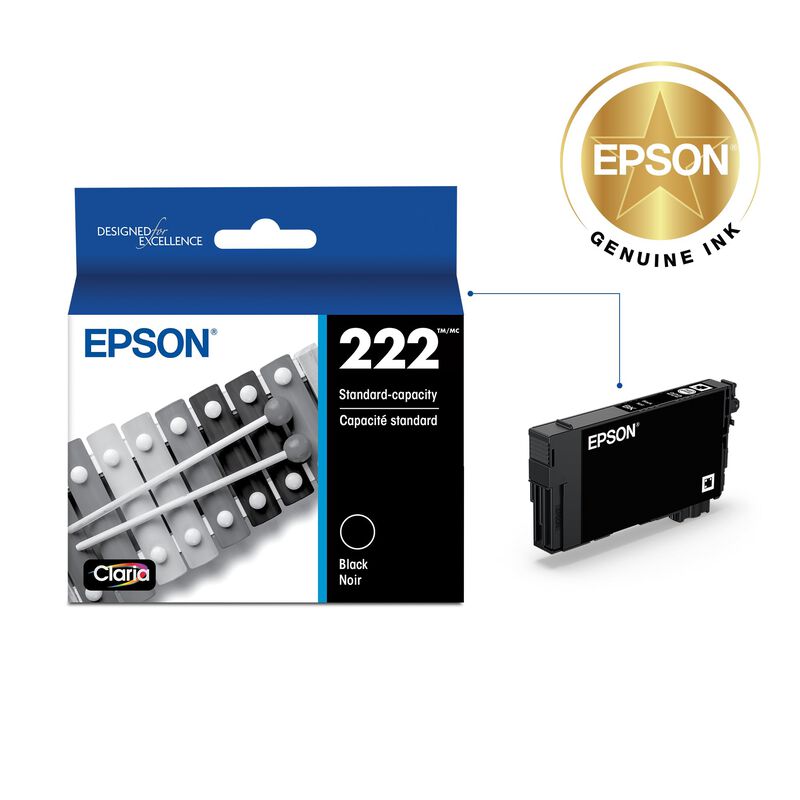 Cartucho De Tinta Epson 222 Claria De Capacidad... image number null