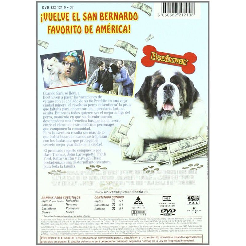 Beethoven 5 El Perro Buscatesoros (dvd) image number null