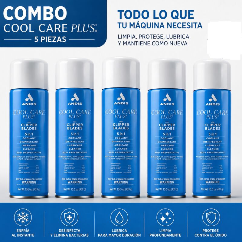Pack De 5 Spray Desinfectante Andis Cool Care 1... image number null