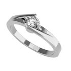 Anillo de Compromiso de 14K con Diamante de Laboratorio 0.20 CT F VS1 Talla 7.5 ORO BLANCO 14K&ndash; / FJ796-20-14W-LG-75