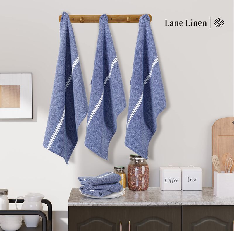 Juego De 6 Pa&ntilde;os De Cocina Lane Linen, 100% Alg... image number null