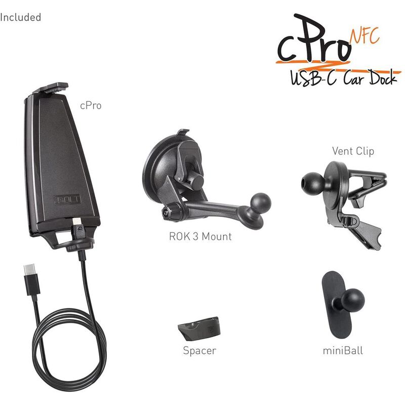 Soporte iBOLT mPro con cargador Cable Tipo C image number null