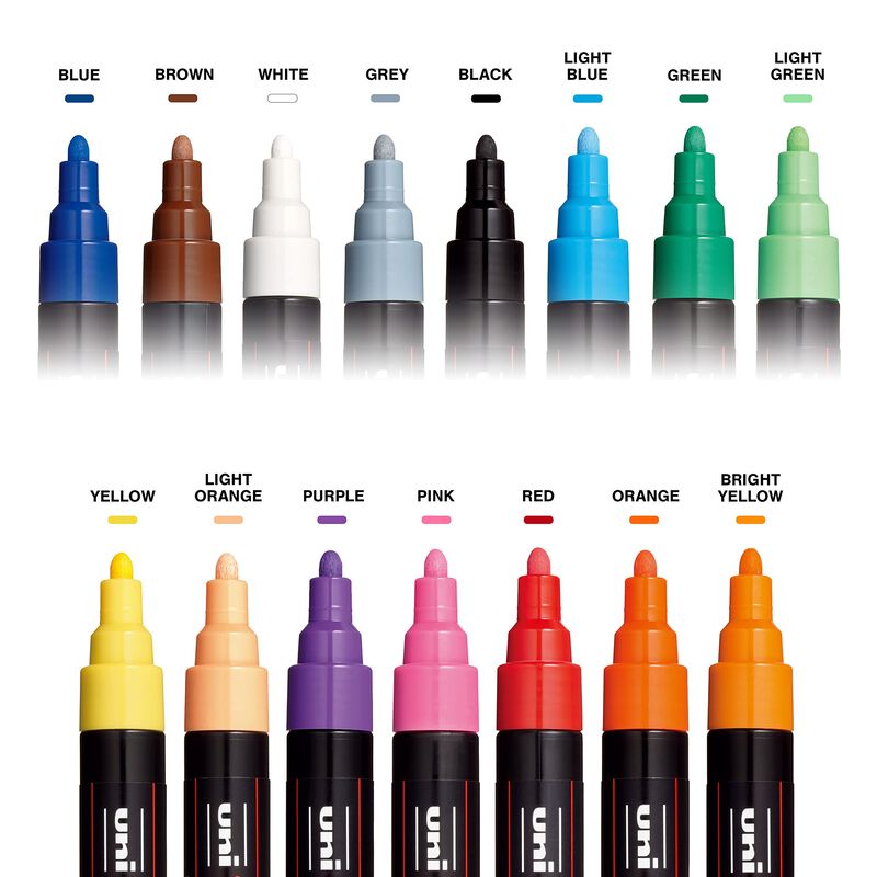 Paint Markers Posca, Juego De 15 Rotuladores Ac... image number null