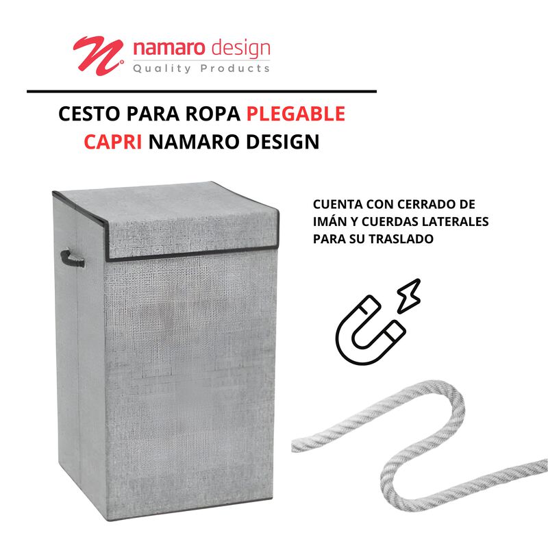 Cesto Para Ropa Plegable Capri Namaro Design image number null
