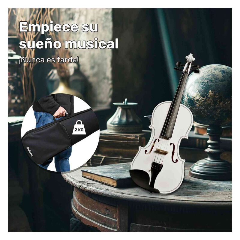 Violín Acústico 4/4 Semiprofesional Color Blan... image number null