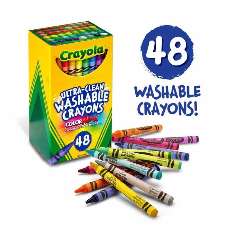 Juego De 48 Crayones Crayola Ultra Clean, Lavab... image number null