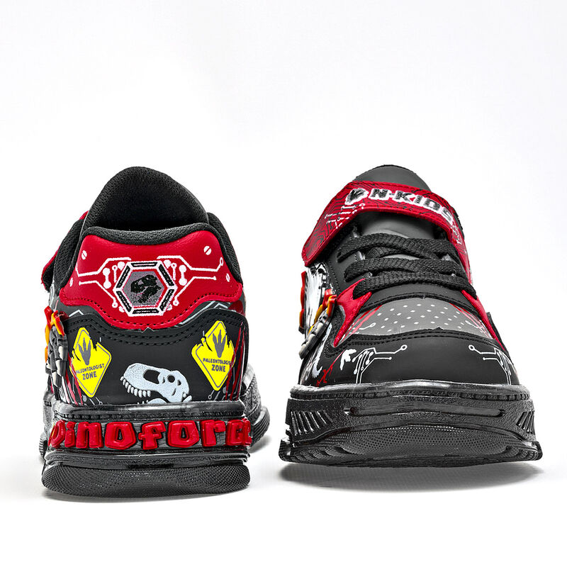 On Kids Tenis urbano para ni&ntilde;o. Negro gris rojo... image number null