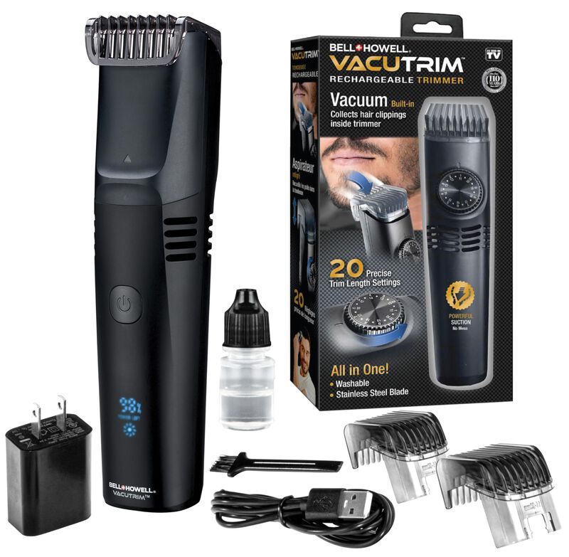 Recortadora De Barba Bell+howell Vacutrim Delux... image number null