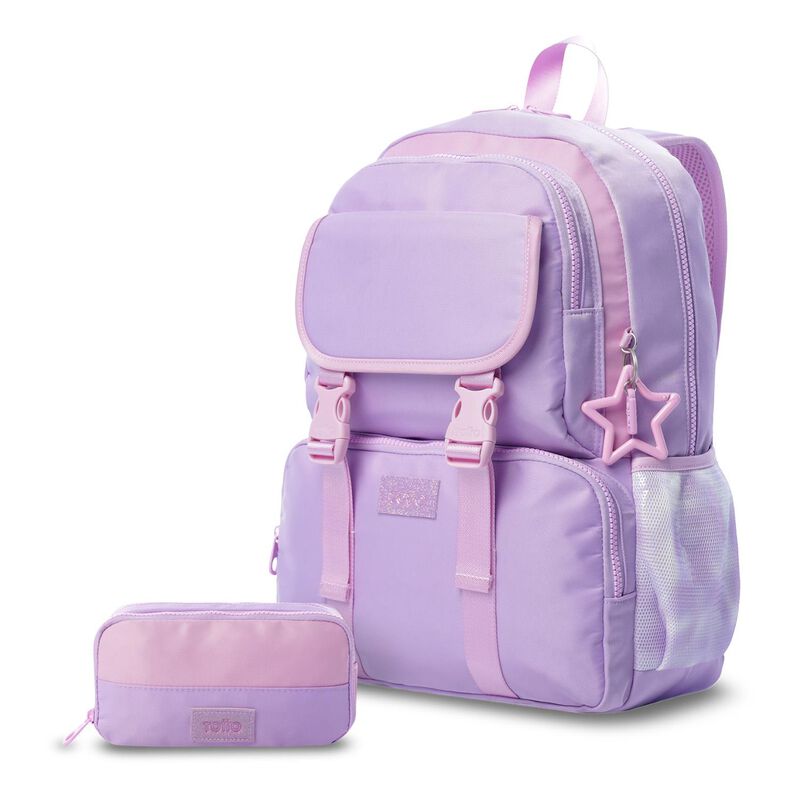 Kit Escolar Mochila Mediana, Lonchera Y Lapicer... image number null