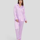 Pijama Jacquard Abierto Morado