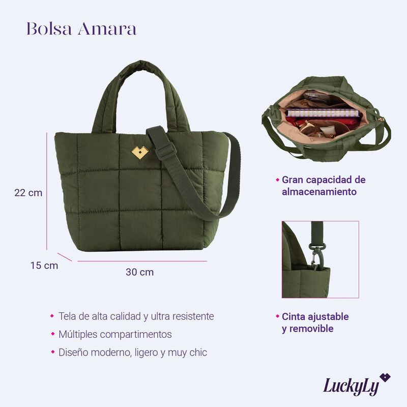 Bolsa Tipo Tote Bag Luckyly Amara Crossbody Muj... image number null