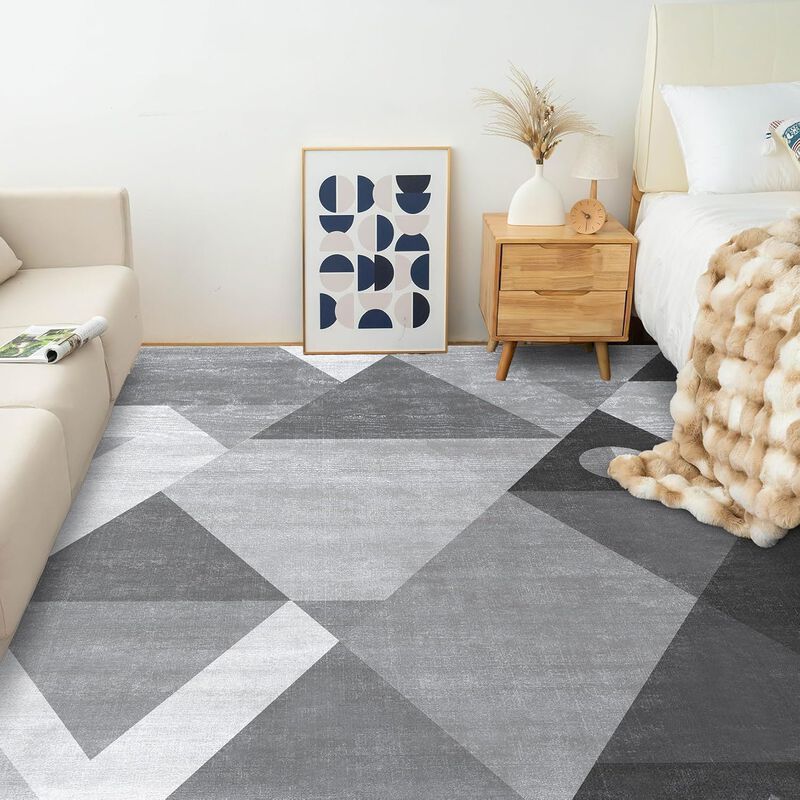 Alfombra Homfine 244x305 Cm Geom&eacute;trica Lavable ... image number null