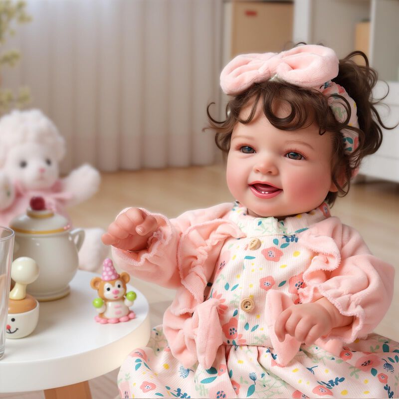 Mu&ntilde;eca Reborn Babeside Bailyn, 43 Cm, Con Pelo ... image number null
