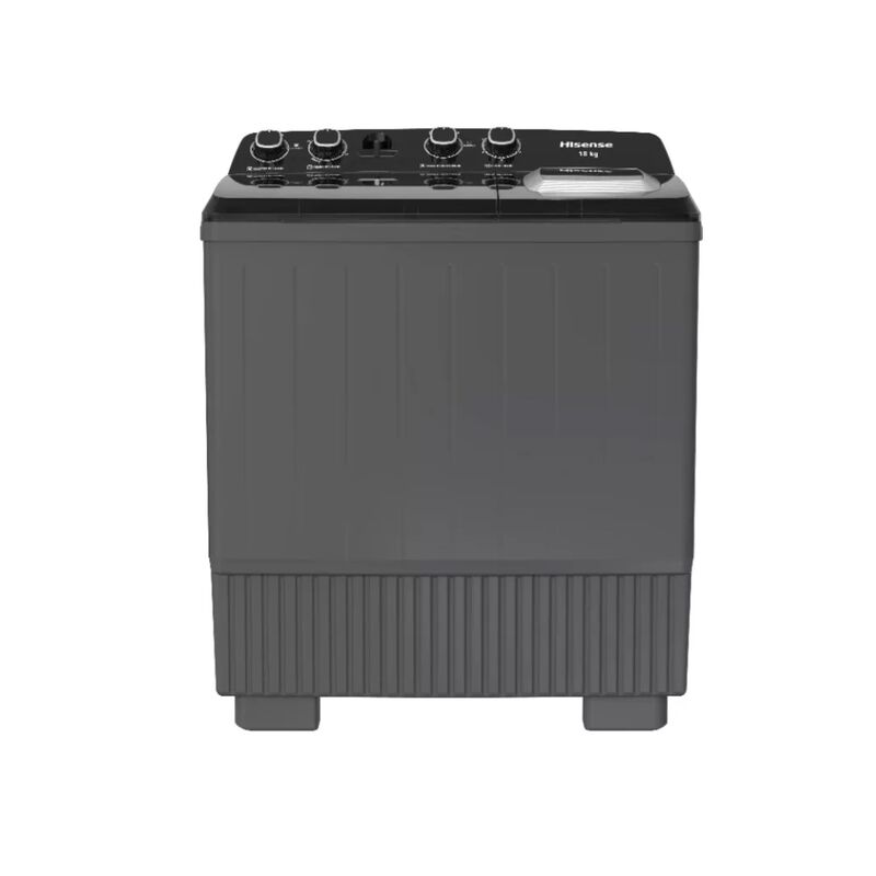 Lavadora Hisense Wsa1804P Dos Tinas 18 Kg Gris ... image number null