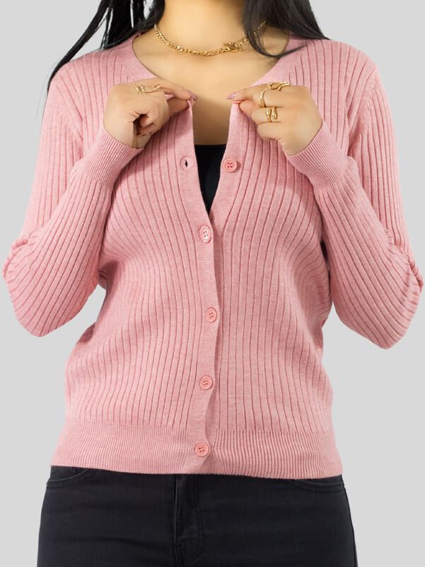 Suéter Para Mujer De Manga Larga Con Botones A ... image number null