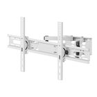 Soporte para pantallas de 32" a 83", con doble brazo articulado, blanco