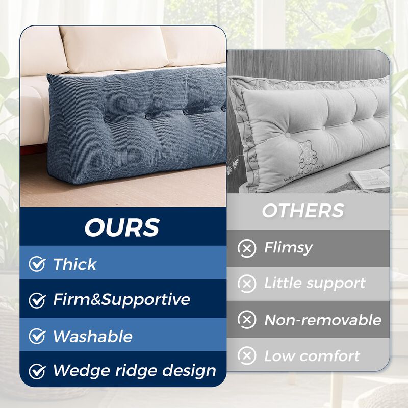 Almohada Para Cabecera Iaseahk Twin 99 &times; 25 &times; 5... image number null