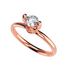 Anillo de Compromiso de 10K con Circonia Talla 9 ORO ROSA 10K - / M1202-10R-CZ-9