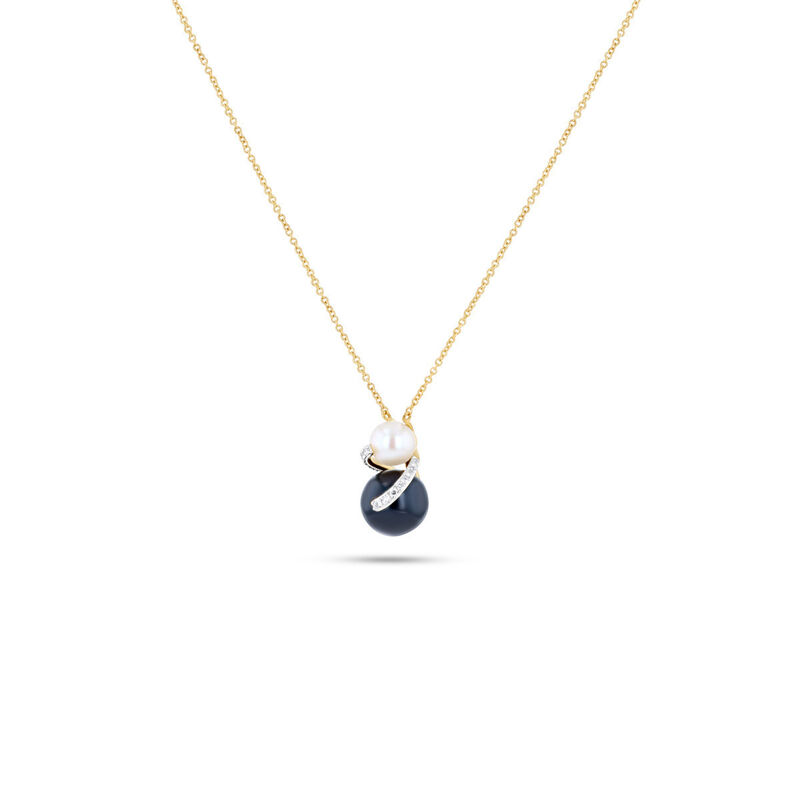 Gargantilla De Oro Amarillo 14k Con 6pts De Dia... image number null