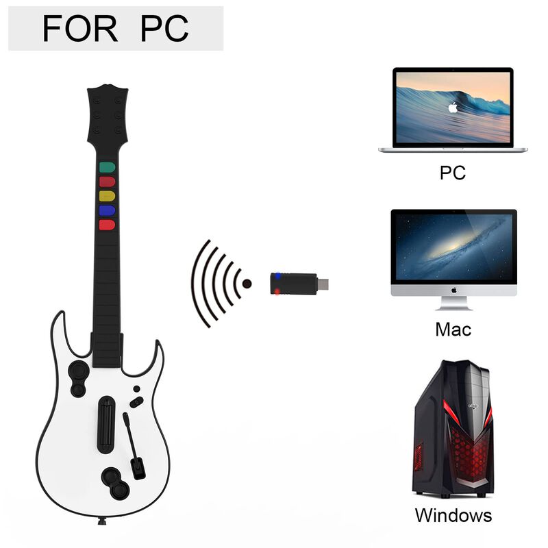 Ordenador Pc/ps3 Inal&aacute;mbrico Guitar Hero Guitar... image number null
