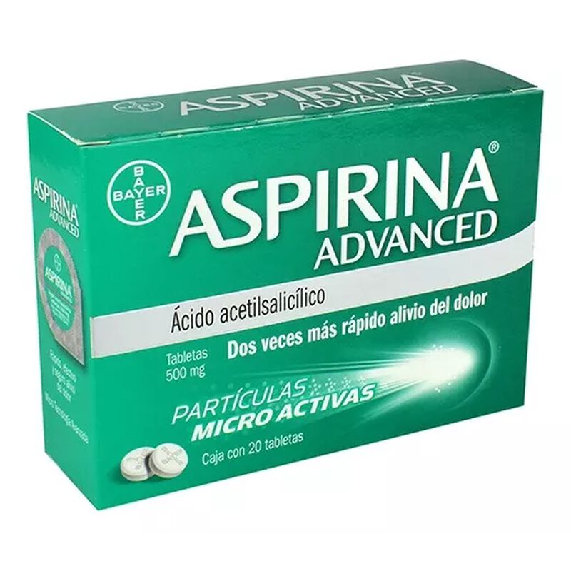 Aspirina Advanced 500mg Tab C20 image number null
