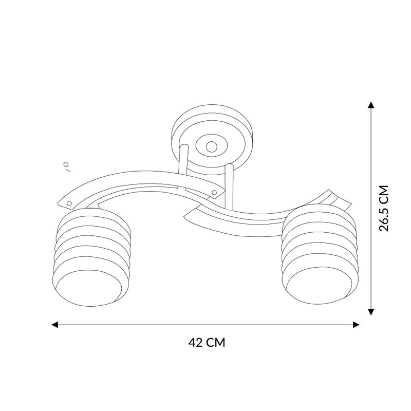 L&aacute;mpara de techo Mil Luces AGABIA 002 CR image number null