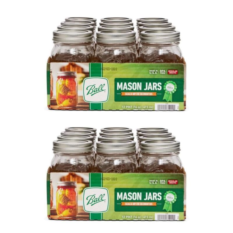 Tarros Mason Ball 473 ml (Pack de 24) con Boca ... image number null