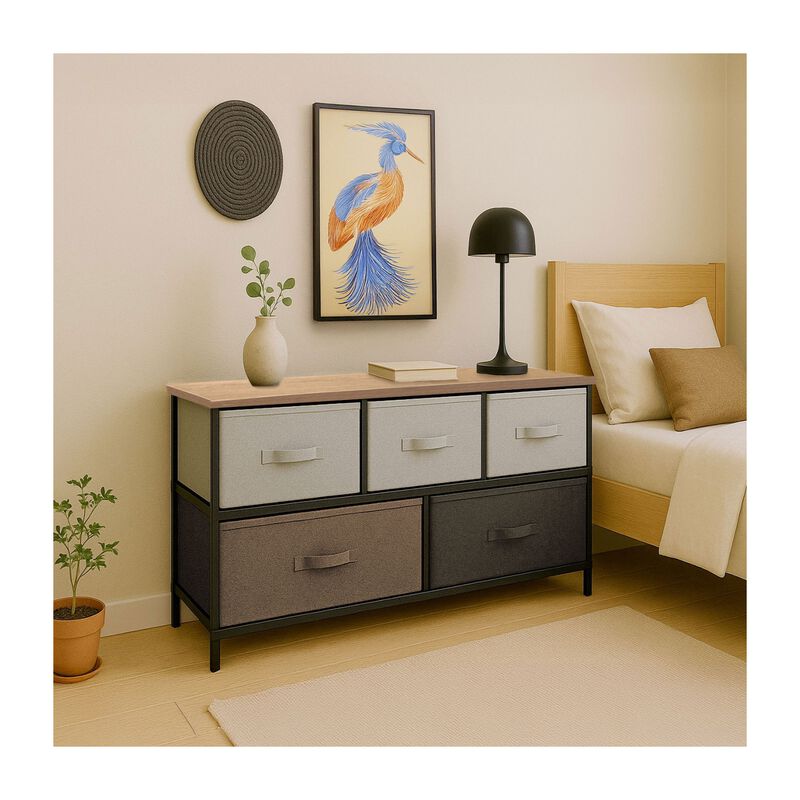 Mueble Organizador Comoda Metal 5 Cajoneras Tel... image number null