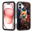Funda BFUKVOU para iPhone 16 de 6.1" con Soporte y Protecci&oacute;n Anti Impacto