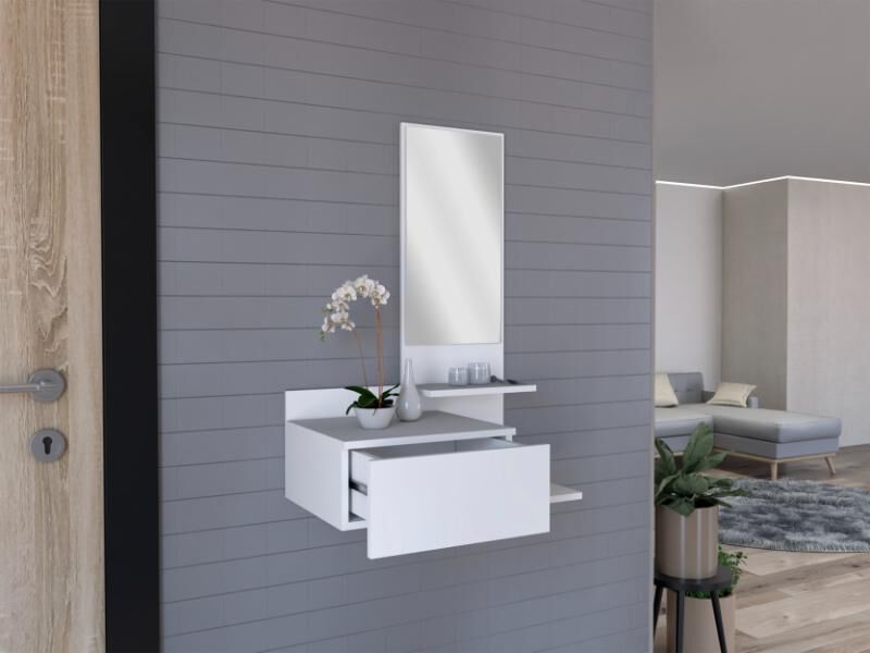 Mesa Flotante Recibidor Viena Blanco Virtual Mu... image number null