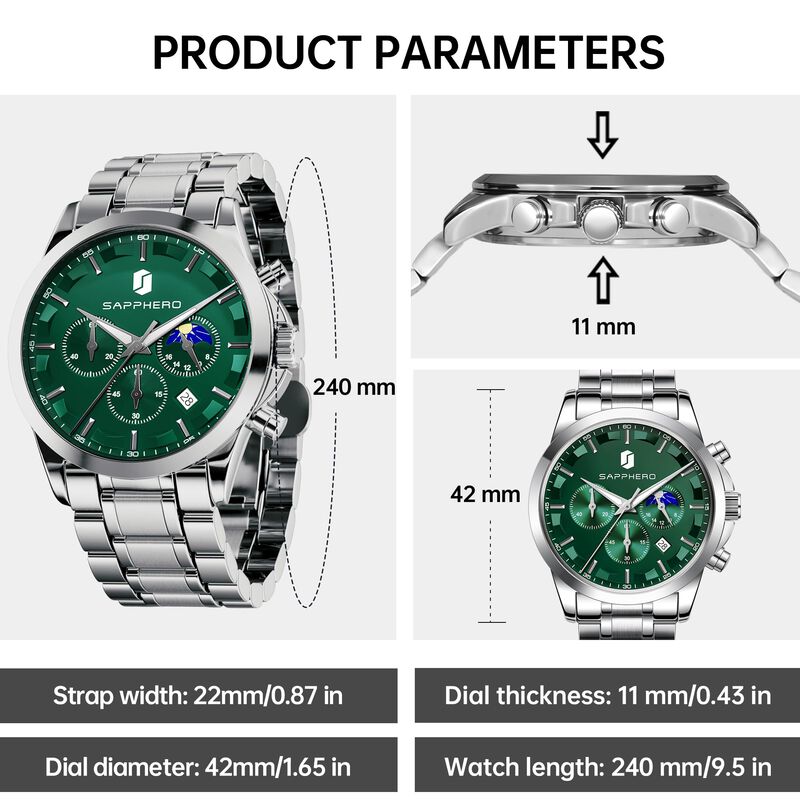 Reloj Benyar Cron&oacute;grafo Para Hombre Resistente ... image number null
