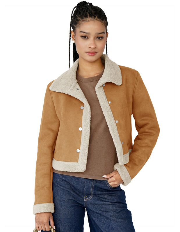 Chamarra Mujer Invierno Cuello Interior Aborreg... image number null