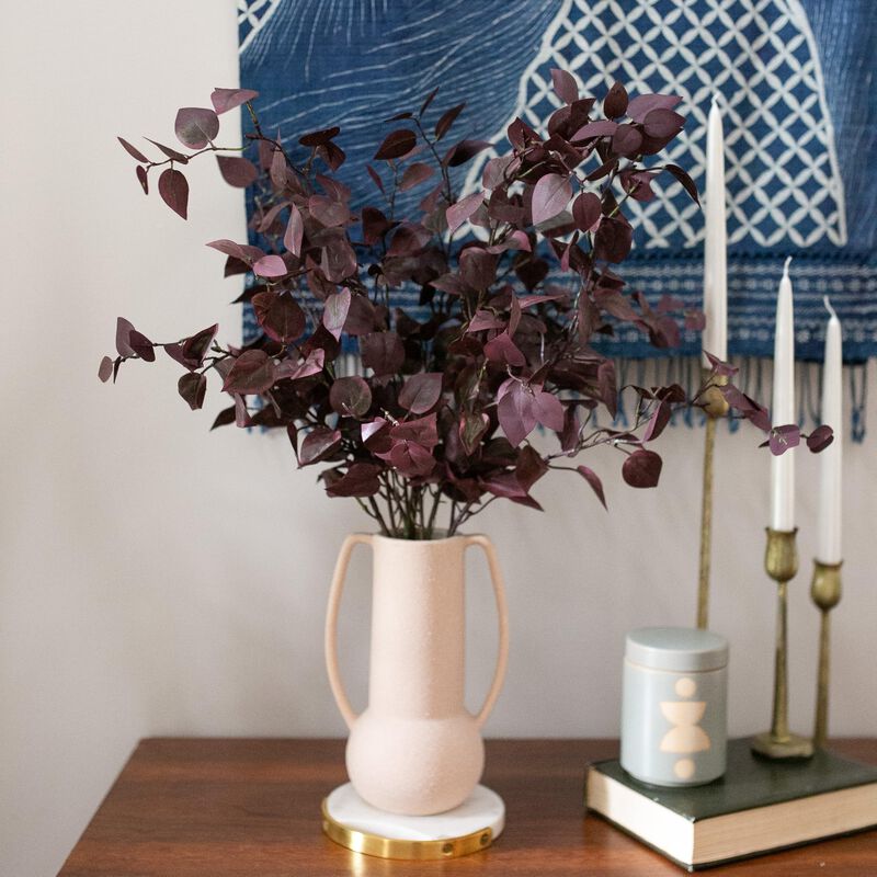 Hojas Artificiales Hyeflora 83 cm Borgo&ntilde;a &ndash; Pac... image number null