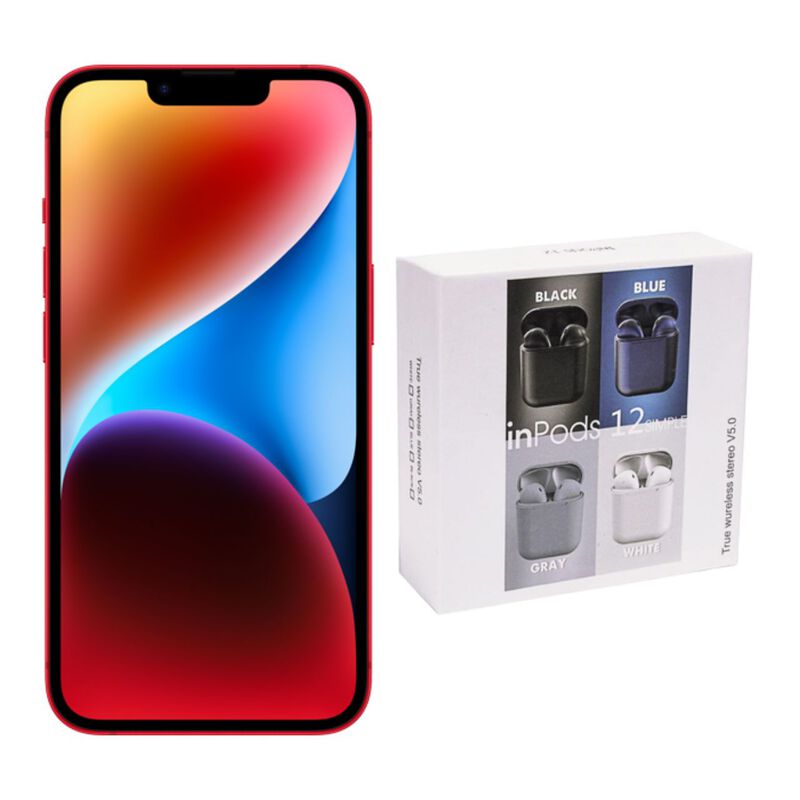 iPhone 14 128GB Rojo E-SIM Reacondicionado + Au... image number null