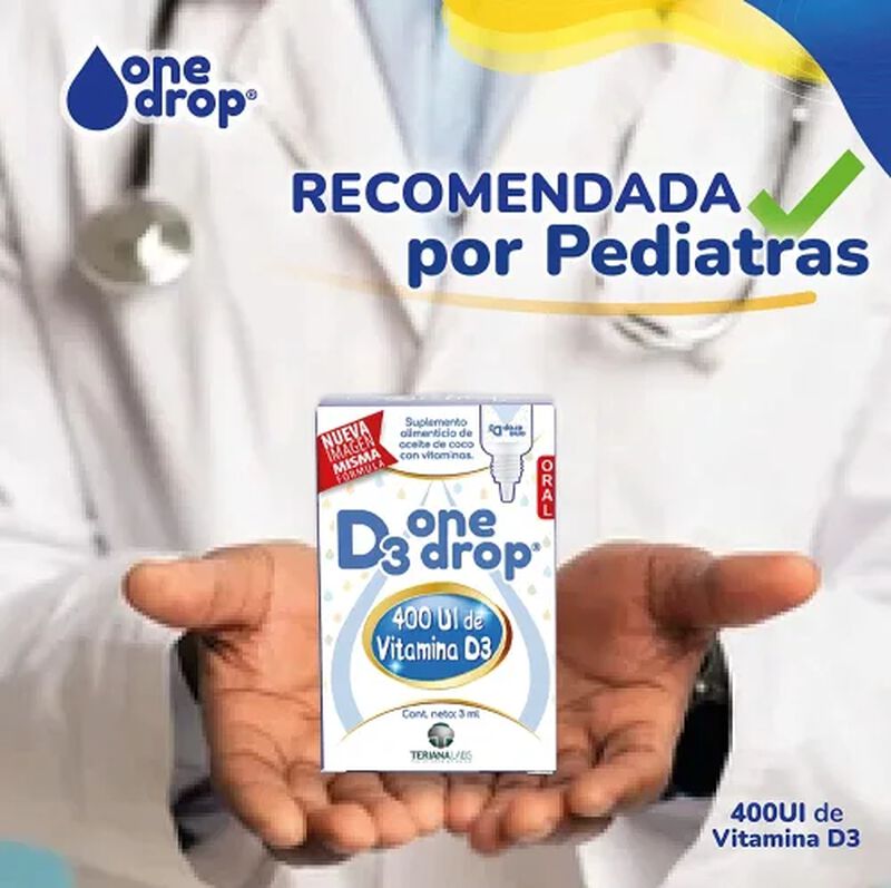 ONE DROP D3 VITAMINA D SOLUCI&Oacute;N GOTAS 3 ML image number null