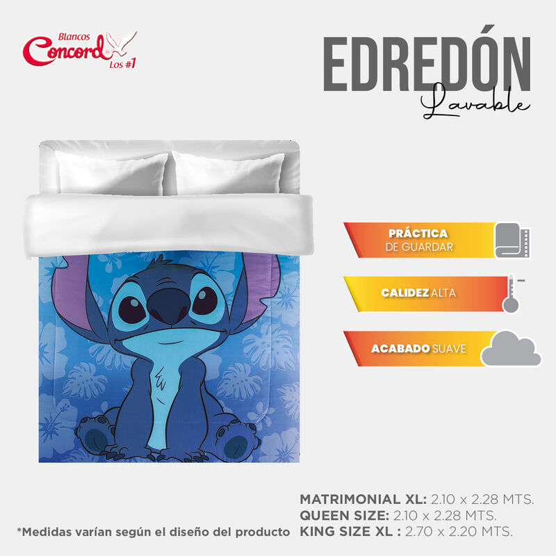 EDRED&Oacute;N STITCH 2V C/F BIES TURQUESA MAT/IND image number null