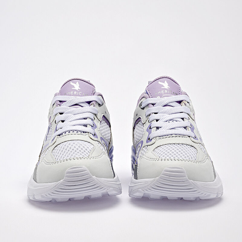 American Fire tenis para ni&ntilde;a blanco lila plata... image number null