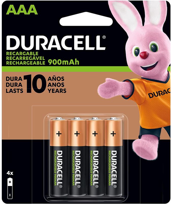 Pila Duracell Recargable AAA Con 4 Piezas image number null