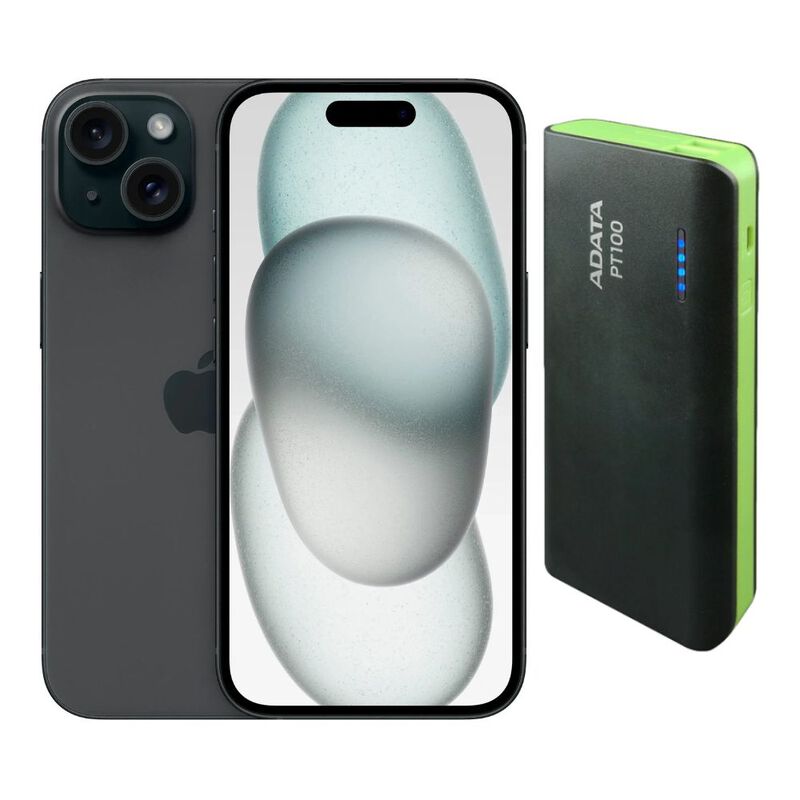 iPhone 15 128GB Negro CHIP Reacondicionado m&aacute;s ... image number null