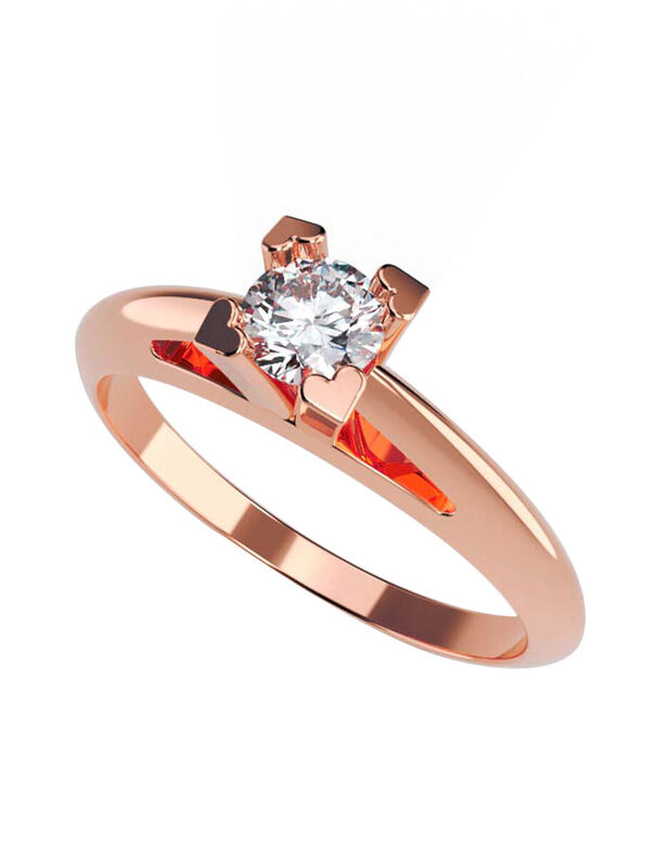 Anillo de Compromiso de 14K con Circonia Talla ... image number null