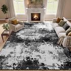 Alfombra Acapet Negra Lavable 183x274 cm Abstracta
