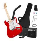 Guitarra El&eacute;ctrica Accesorios Rojo + Amplificador De Regalo 9v 5a Audiotek