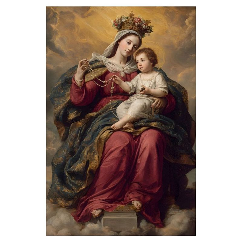 Cuadro Decorativo Religioso 70x100cm V&iacute;rgen del... image number null