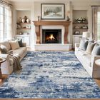 Alfombra De &Aacute;rea Plhxfr 254 x 183 cm Azul Gris Lavable