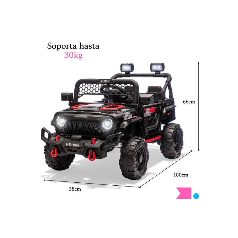 Carro El&eacute;ctrico Montable 12v Doble Motor Contro... image number null