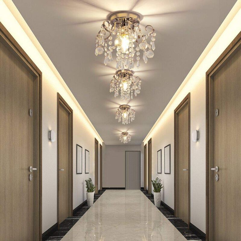 Chandelier Q&s Mini Crystal - L&aacute;mpara Cromada C... image number null