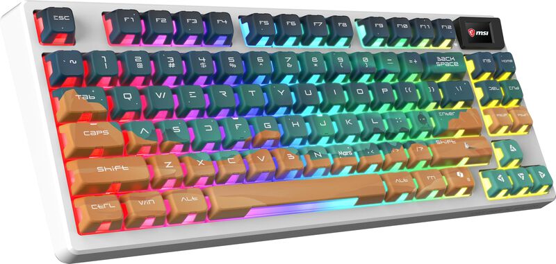 Teclado Msi Forge Gk600 Tkl W Mars Us Rgb Bluet... image number null