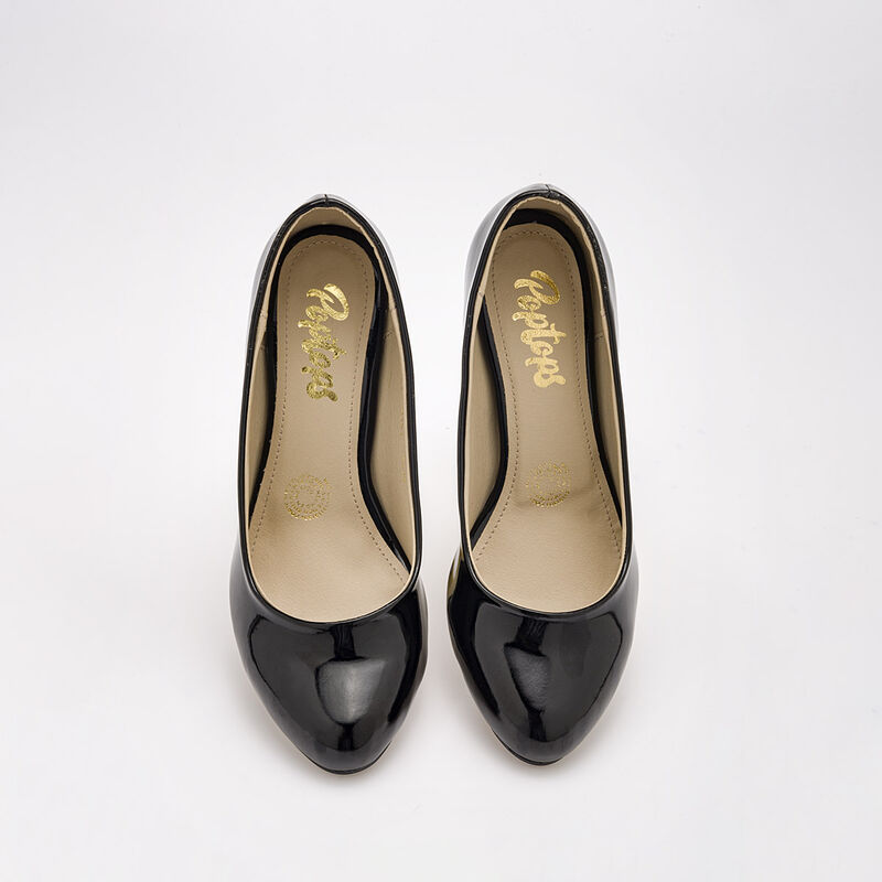 Poptops Zapatos para mujer negro charol image number null