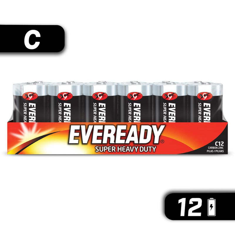 Pila Eveready Carb&oacute;n Zinc C Charola Con 12 1.5v image number null